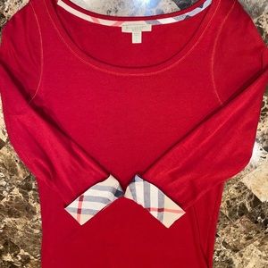 Burberry Brit, large, women’s 1/2 sleeve shirt.